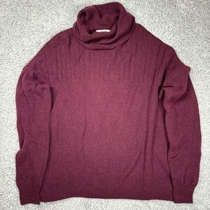 Madewell Sweater Womens Small Turtleneck Wool Classic Demure Modest Cozy Holiday